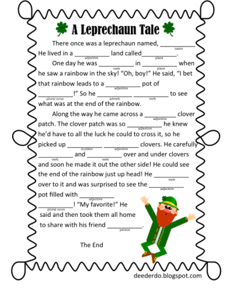 March Mad Libs