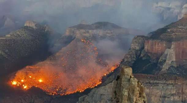The Grand Canyon in Flames